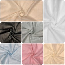 Premium Cotton Muslin Fabric 150cm Wide 65gsm - 7 colours