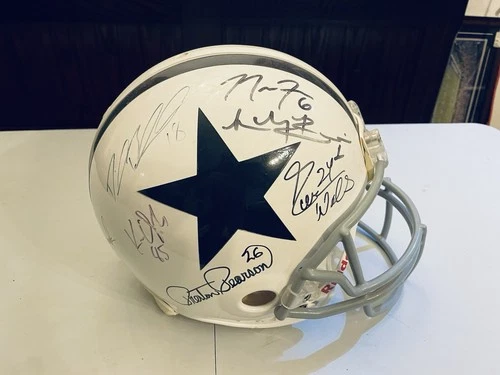 Dallas Cowboys autographed helmet