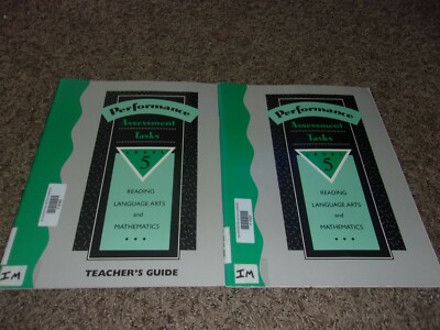 PERFORMANCE ASSESSMENT TASKS Reading Language Arts Math SRA Student Teacher Lv 5