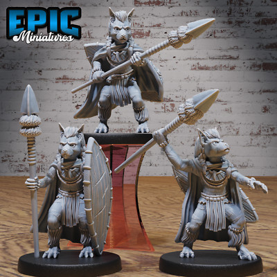 Beast Folk Tribe 3D Print D&D Tabletop Gaming Figures - Epic Miniatures