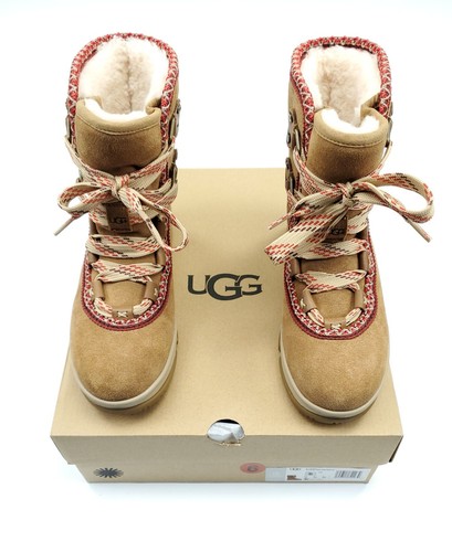 UGG Clásico Clima Senderista Hi Mujer Impermeable Gamuza Invierno Bota Castaño Talla 6 - Imagen 3 de 17