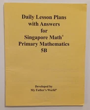 Primary Mathematics 2B Daily Lesson Plans With Answers For Singapore Math MFW