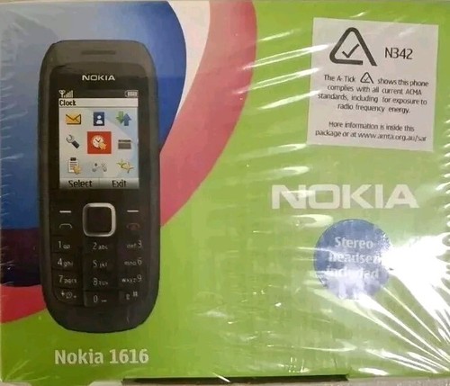 Nokia 1616 - Retro Mobile Phone Still Factory Sealed ,3G Phone ,black,Super Rare
