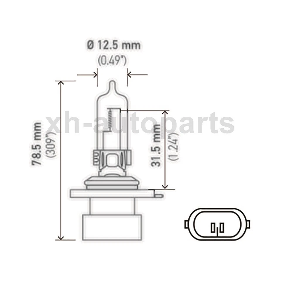 Se adapta a Chrysler Town & Country 1998 1999 2000 2X bombilla de faro Hella de haz bajo Foto 2 de 4