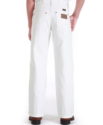 Boy's Wrangler® Cowboy Cut® Original/Slim Fit White Jean (8-16) 13MWBWI - Picture 2 of 2
