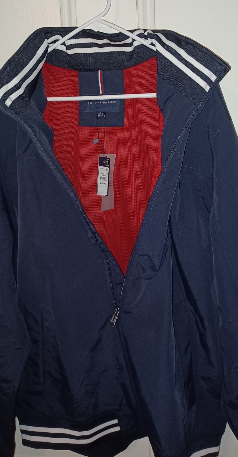 Tommy Hilfiger Mens Navy Windbreaker Jacket XL BRAND NEW eBay