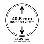 Air-Tite Direct Fit H40 Coin Holder Capsule For 40mm American Silver E - Foto 7