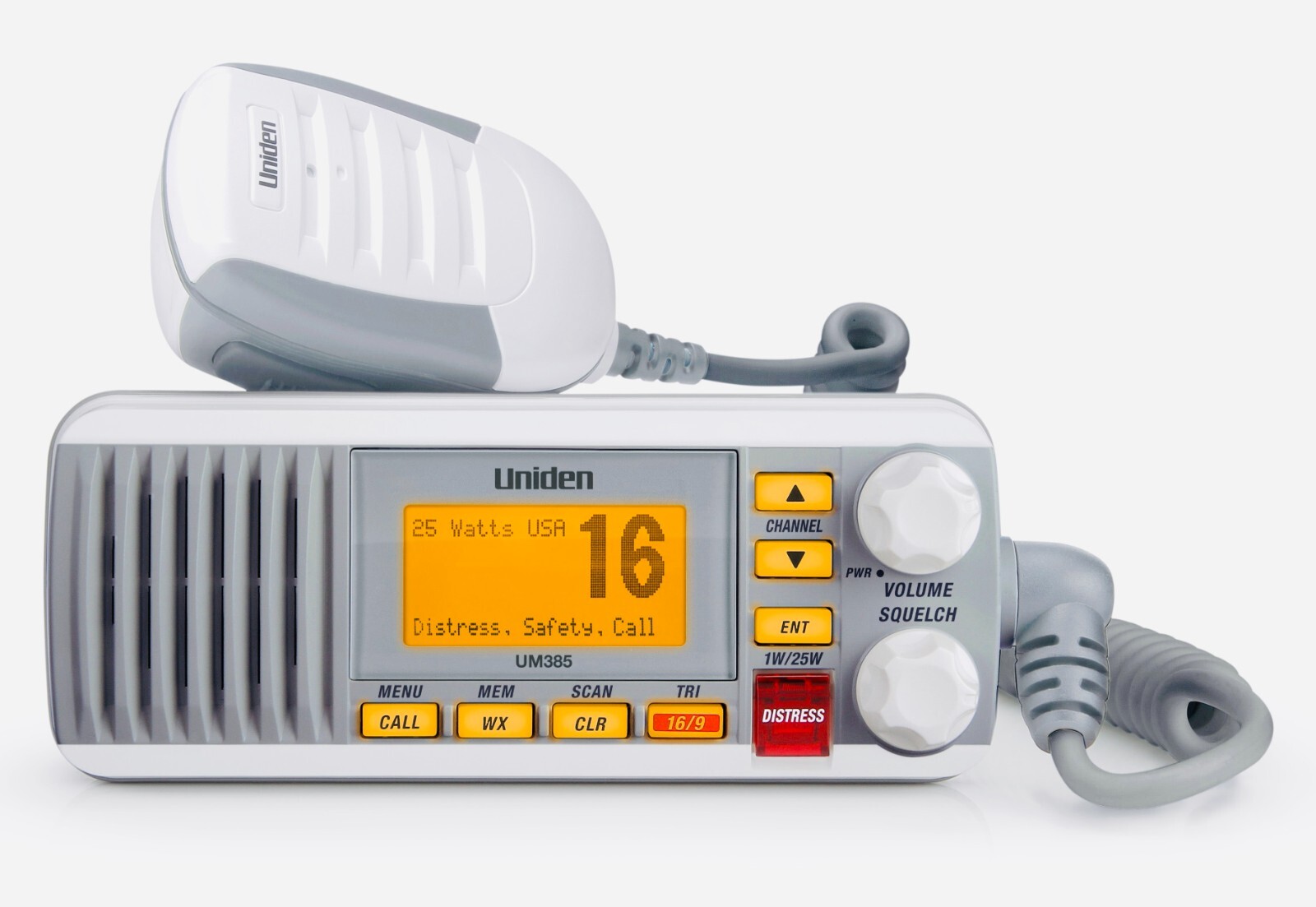 Uniden UM385 Solara 25W RF White Fixed Mount VHF Radio, White eBay