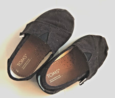 Toms Toddler Canvas black Sneakers size 5