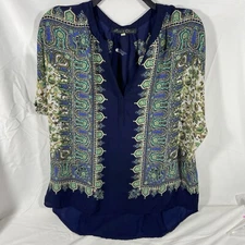 Rose & Olive Women’s Multicolor Tunic Size Large Boxy Boho Fairy