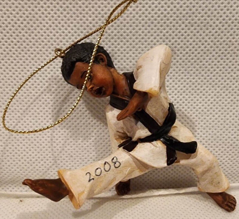  karate kid ornament 2008 black