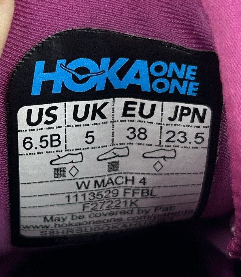 Hoka Mach 4 Running Shoes Gym Walking Workout Trainers Women’s UK Size