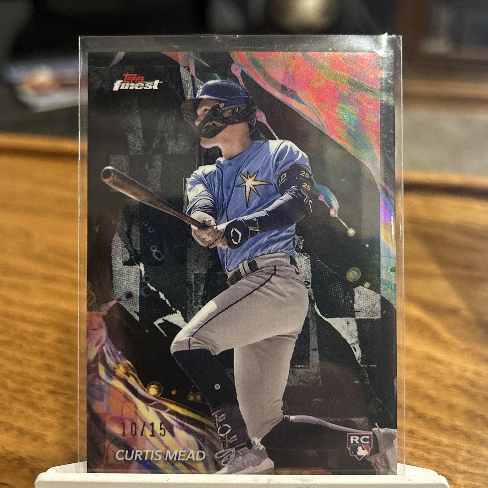 2024 Topps Finest - Uncommon Black Refractor #188 Curtis Mead /15 (RC)