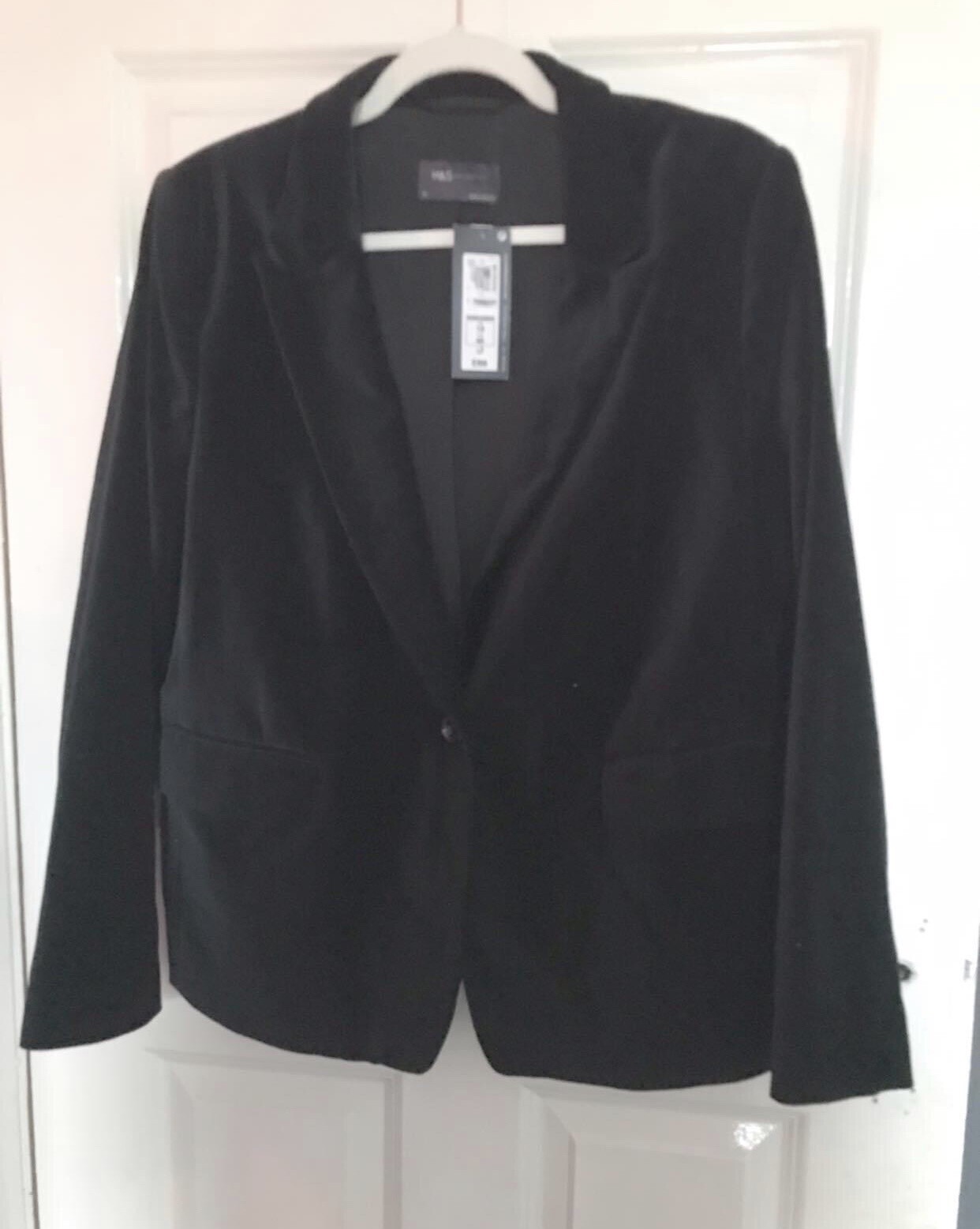 M&S Black Velvet Jacket eBay