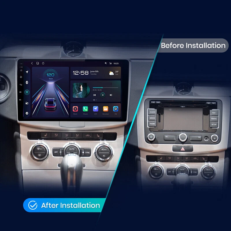 Für VW Passat B6 B7 2010-2015 6+128GB Carplay Android 13 Autoradio GPS Navi 4G - Bild 2 von 4