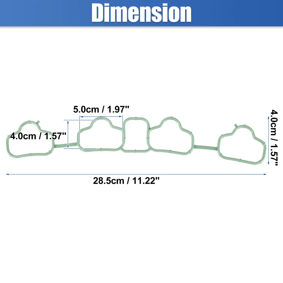 Paquete (1) Junta de colector de escape Sello de admisión para Chevrolet Sonic 1.4L 2012-2020 Foto 4 de 4
