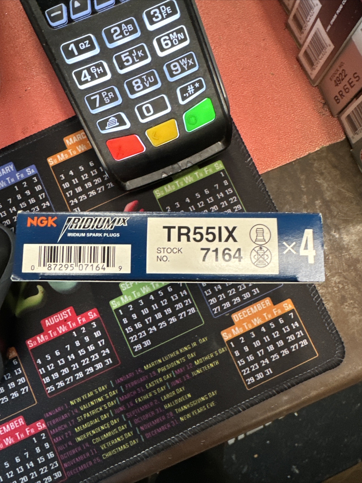 NGK Spark Plug Iridium TR55IX 14mm # 7164 New In Box