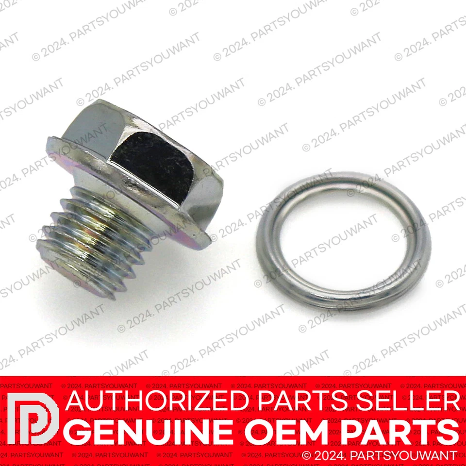 GENUINE Toyota Lexus OEM Transmission Drain Plug 90341-10011 Gasket 35178-30010 - Image 3 of 3