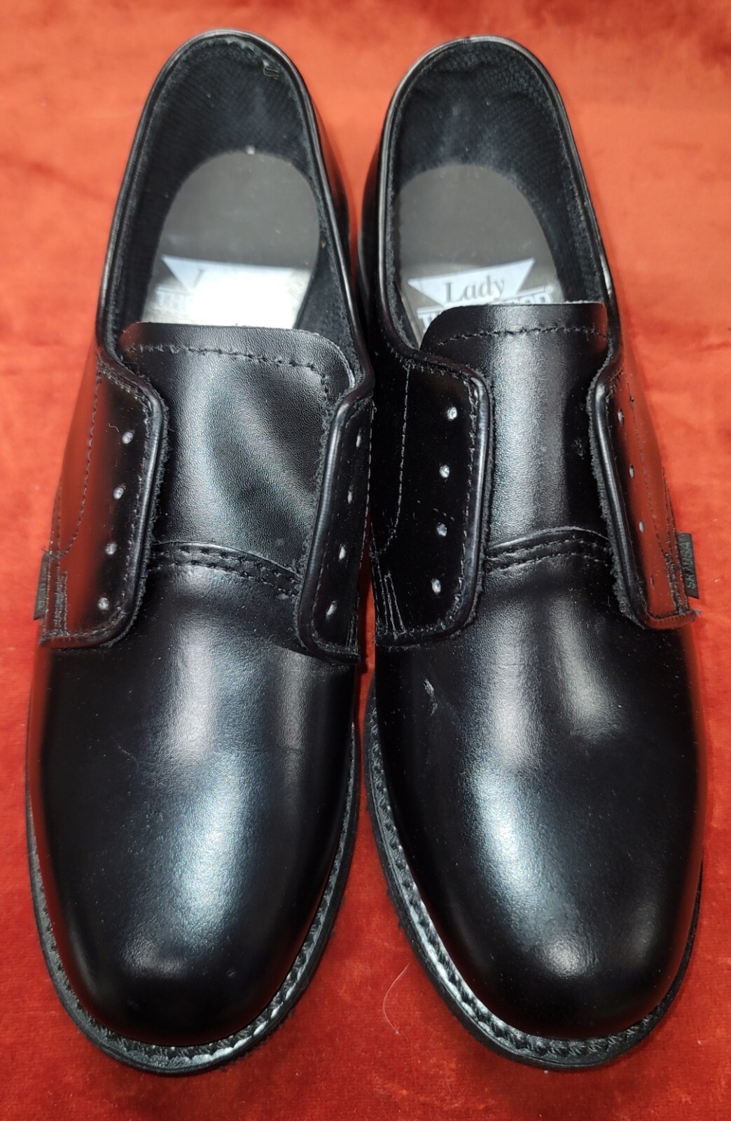 Lady Thorogood Women's 5W Black Leather Work Oxford Shoes 534-6047