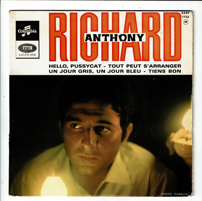 Richard ANTHONY Vinyl 45T EP 7'' HELLO PUSSYCAT - TIENS BON - COLUMBIA 1722