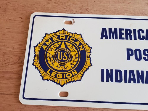 INDIANAPOLIS American Legion License Plate Plastic Vintage Indiana Post 64 - Bild 3 von 17