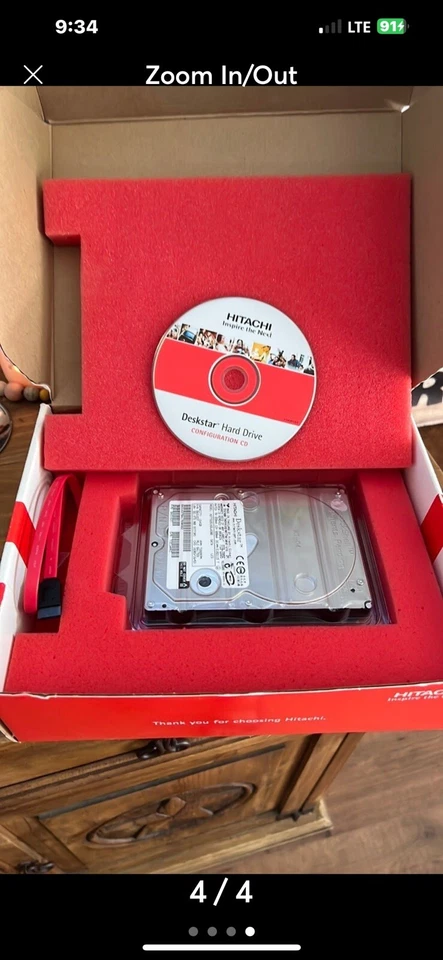 Hitachi 160GB 7200 RPM 3.5" Internal Deskstar SATA Hard Drive -New Retail Sealed - Image 2 of 3