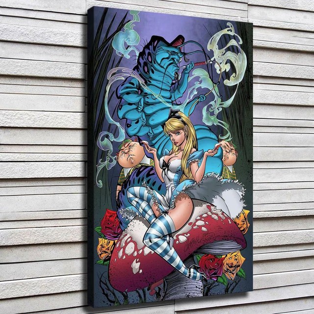 Alice in Wonderland HD Canvas printed Home decor painting room Wall art