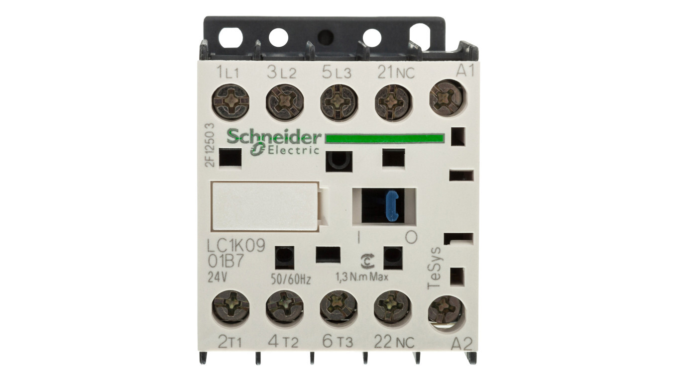Power Contactor 9A 3P 24V AC 0Z 1R LC1K0901B7 /T2UK