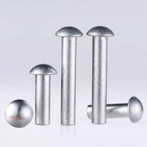 Aluminum Domed Head Solid Rivets 2mm 2.5mm 3mm 4mm 5mm 6mm 8mm Metric