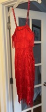 Red Fringe Dress/ Costume Roaring 20  s Great Gatsby/