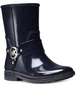michael kors rain boots navy