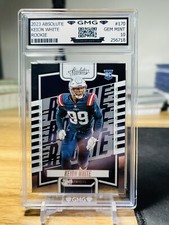 2023 Absolute Keion White Rookie #170 GMG Graded 10 Gem Mint 💎 Patriots RC 