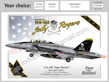 F/A-18F “Super Hornet”  US Navy - VFA-103 Jolly Rogers - Airplane Profile