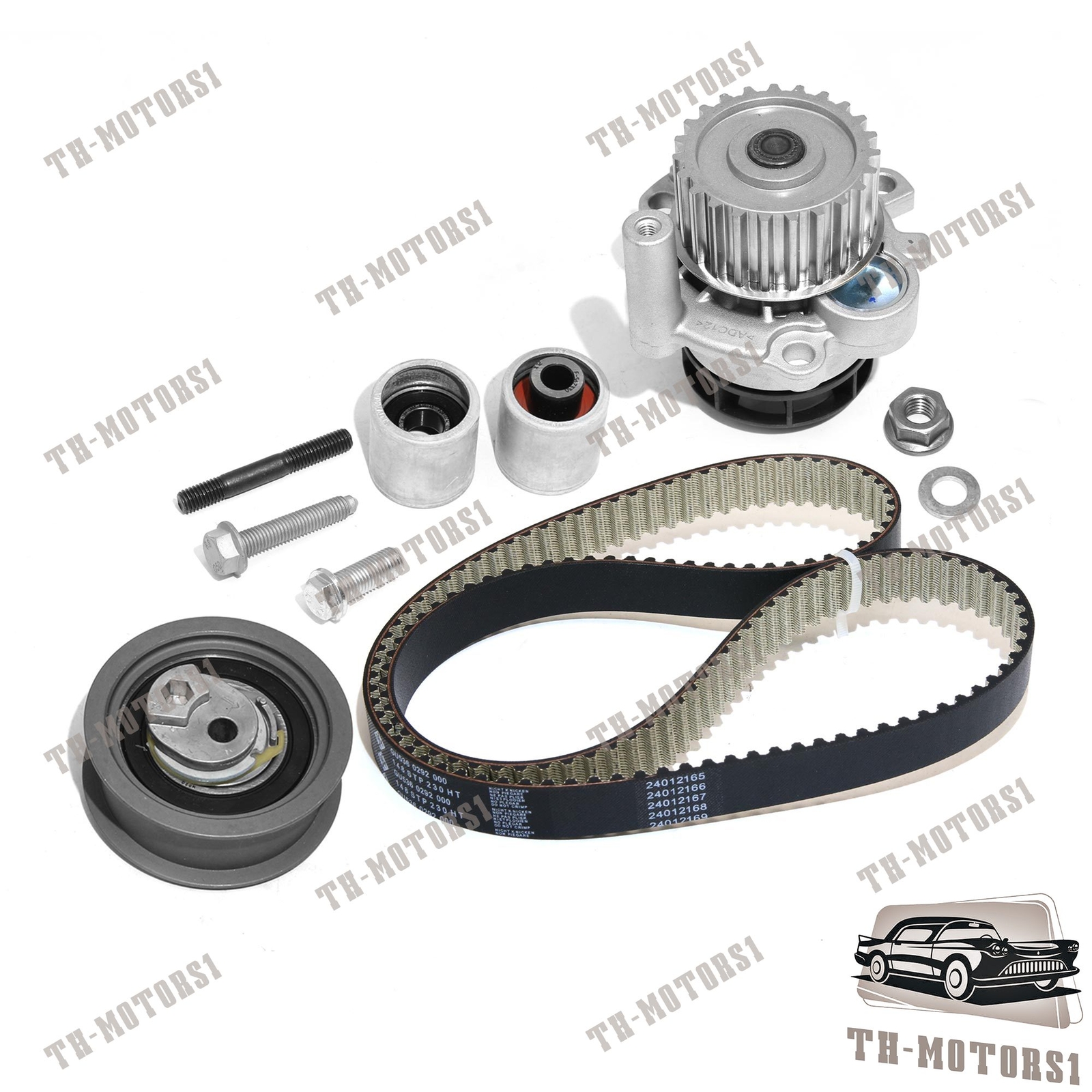 INA Water Pump Timing Belt Tensioner Kit For VW GTI Passat AUDI A4 2.0 ...