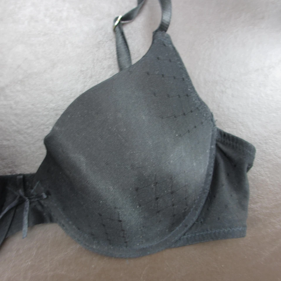 Бюстгальтер Jessica Simpson 36C черный с подкладкой на косточках регулируемая застежка сзади - Изображение 4 из 4