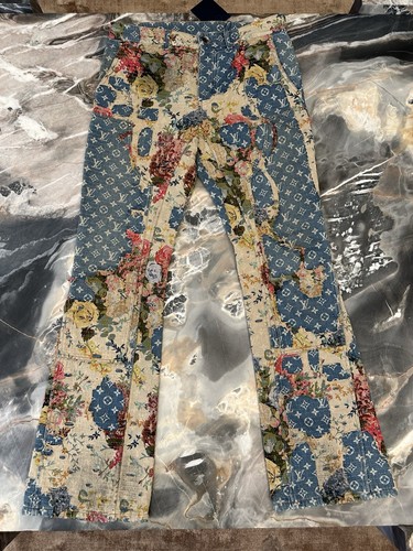 Louis Vuitton Destroyed Carpenter Bell Bottom Denim - 第 1/20 張圖片
