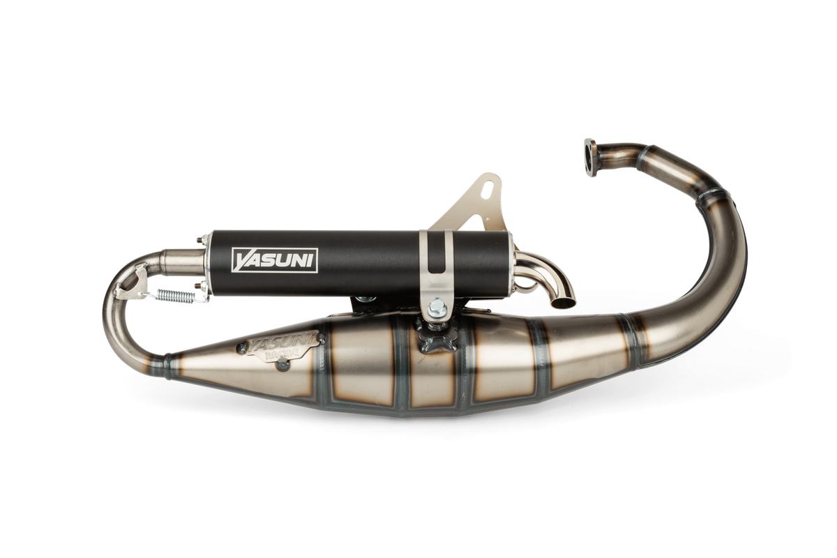 Feder Auspuff Yasuni Kurz 52mm - Für Roller Auspuffanlagen