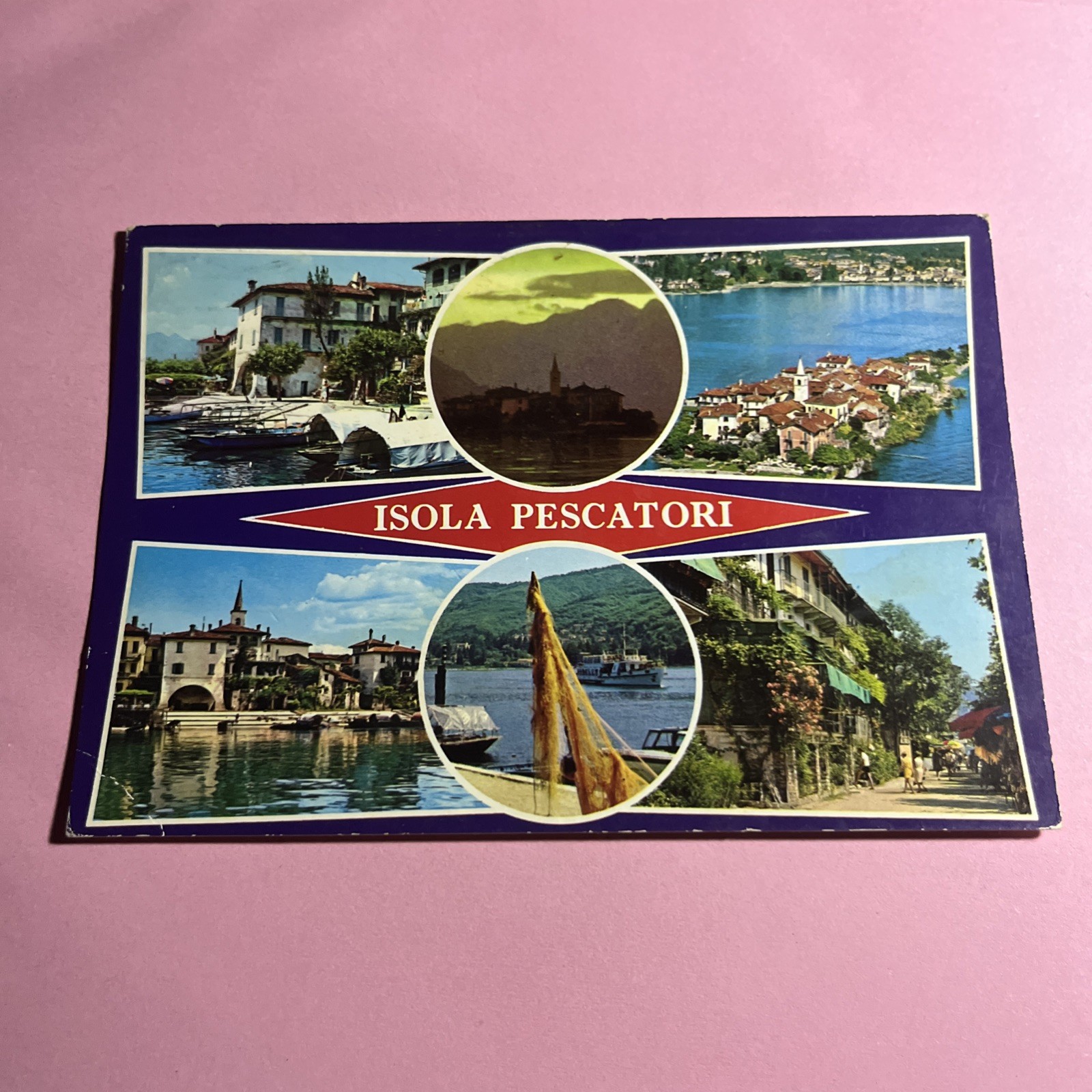 CARTOLINA A COLORI COLLEZIONE - LAGO MAGGIORE ISOLA PESCATORI - VIAGGIATA