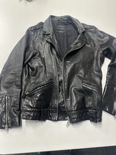Allsaints Leather Jacket Mens Medium Biker Style