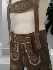 Authentic Gaudi Leather Suede Lederhosen German size EU 46 UK Small Oktoberfest