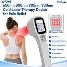 2.5W LLLT Cold Laser Near Infrared Light Therapy Device 980nm 905nm 808nm 650nm