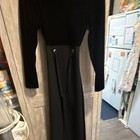 David Warren Petites Black Solid Long dresd Zip up the back Women's 6P — photo 3
