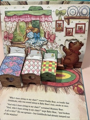 Goldilocks Pop-Up Picture Story Book 1990 Brown Watson
