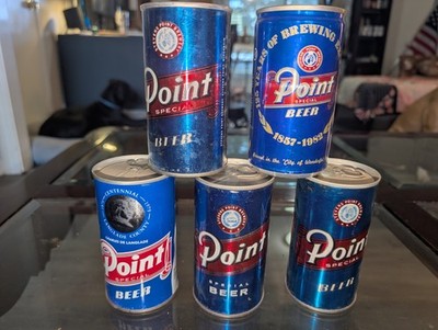Point Special Beer Pull Tab Lot 5 Stevens Point Brewery Wisconsin Cans