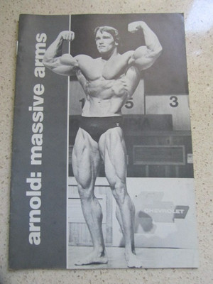 1976 Original Arnold Massive Arms  Bodybuilding Booklet Book
