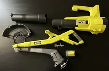 Ryobi ONE+ 18V Cordless Trimmer/Edger and Blower/Sweeper Combo Kit PCLCK201K #7