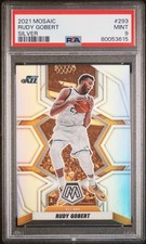 2021 PANINI MOSAIC SILVER #293 RUDY GOBERT PSA 9