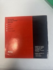 Ninja Spirit TurboGrafx-16 HuCard Complete w/ Manual & Case Authentic Tested