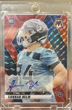 2025 Mosaic Gunnar Helm Rookie Auto RC Red Rookie #/199 Titans