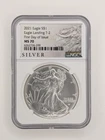 2021 Silver American Eagle Type 2 NGC MS70 FDOI Of New Design